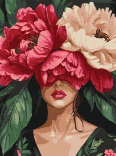 Malowanie po numerach - Tajemnicze piwonie ©victoria_art___
