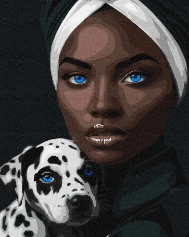 Malowanie po numerach - Niebieskie spojrzenie ©art_selena_ua