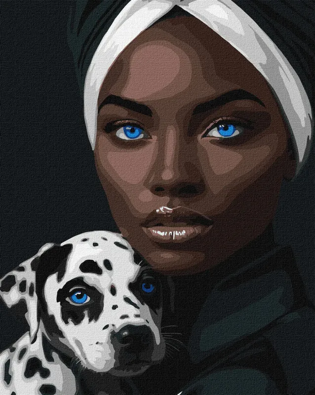 Malowanie po numerach - Niebieskie spojrzenie ©art_selena_ua