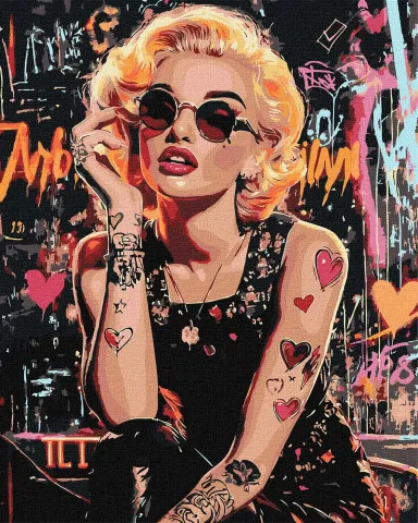 Malowanie po numerach - Buntowniczka Monroe ©art_selena_ua
