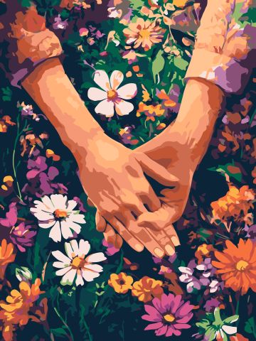 Malowanie po numerach - Trzymaj mnie mocno ©art_selena_ua