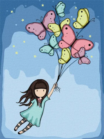 Malowanie po numerach - Flight Of The Butterflies Santoro Gorjuss Collection