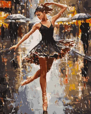 Malowanie po numerach - Gracja deszczu ©art_selena_ua