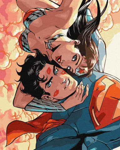 Malowanie po numerach - Wonder Woman: uściski ©Warner Bros.