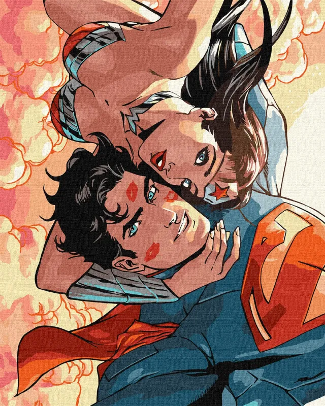 Malowanie po numerach - Wonder Woman: uściski ©Warner Bros.