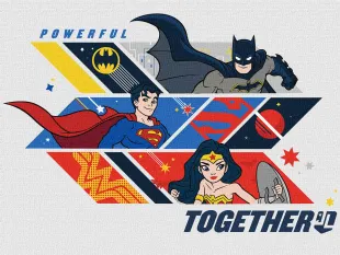 Malowanie po numerach - Super Friends: Powerful together ©Warner Bros.