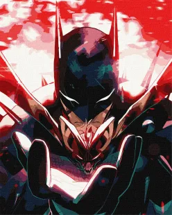 Malowanie po numerach - Batman: Mroczny Rycerz z metalicznymi farbami ©Warner Bros.