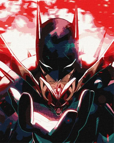Malowanie po numerach - Batman: Mroczny Rycerz z metalicznymi farbami ©Warner Bros.