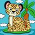 Malowanie po numerach - Gepard