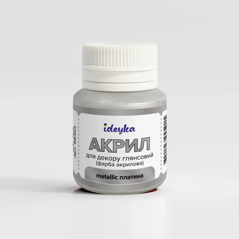Farba akrylowa - metaliczna Platinum, 20 ml