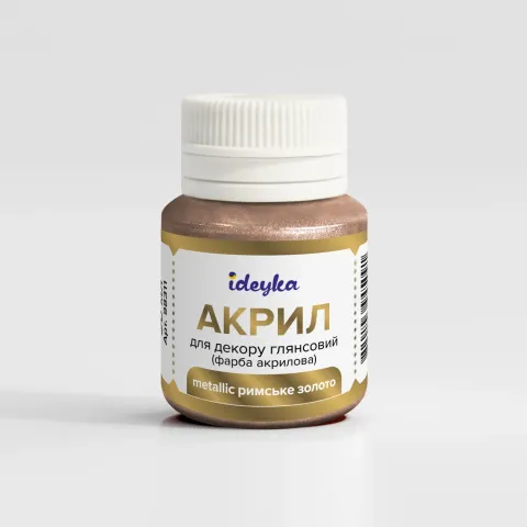 Farba akrylowa - metaliczna Rzymskie złoto, 20 ml