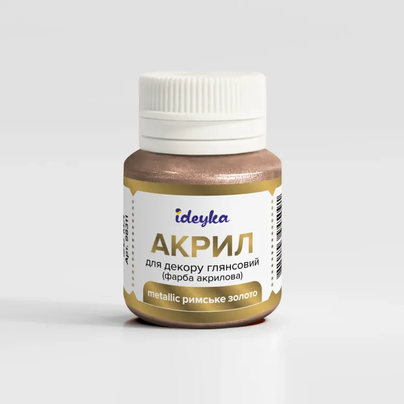Farba akrylowa - metaliczna Rzymskie złoto, 20 ml