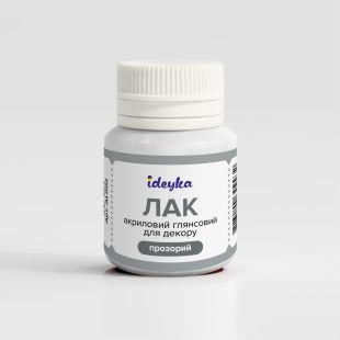 Błyszczący lakier akrylowy do dekoracji (przezroczysty), 20 ml