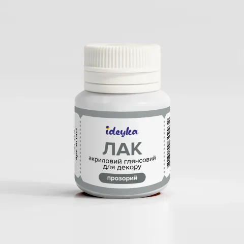 Błyszczący lakier akrylowy do dekoracji (przezroczysty), 20 ml