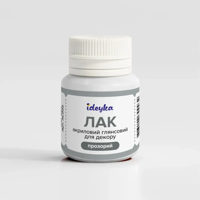 Błyszczący lakier akrylowy do dekoracji (przezroczysty), 20 ml