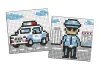 Diamentowa mozaika na naklejce - Zawód. Oficer policji, zestaw 2 obrazów