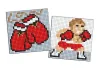 Diamentowa mozaika na naklejce - Sport. Boxer, zestaw 2 obrazów