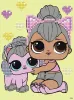 Mozaika diamentowa z częściowym wypełnieniem - LOL Surprise! Kitty Queen With Kitty Kitty