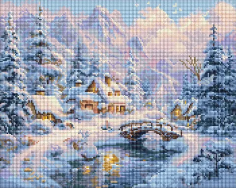 Diamentowa Mozaika - Zimowy spokój w górach ©art_selena_ua