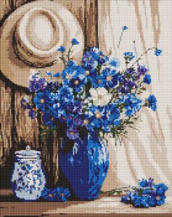 Diamentowa Mozaika - Bukiet chabrów ©art_selena_ua