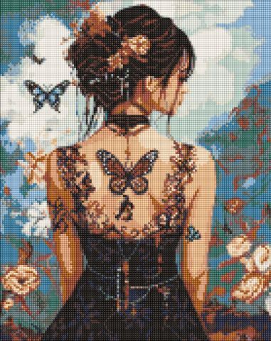 Diamentowa Mozaika - Piękność z motylami ©art_selena_ua