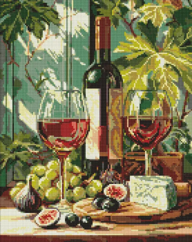 Diamentowa Mozaika - Winna kompozycja ©art_selena_ua