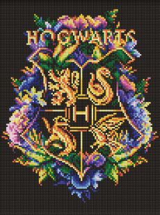 Diamentowa Mozaika - Harry Potter: Herb Hogwartu ©Warner Bros.