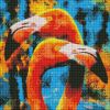 Diamentowa Mozaika - Pomarańczowe flamingi