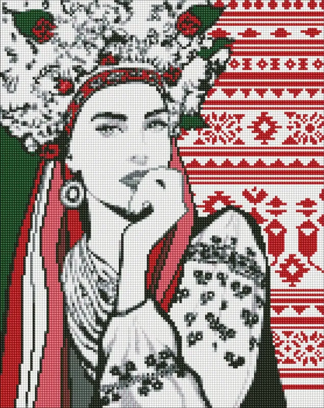 Diamentowa Mozaika - Czarująca Ukrainka ©upillustration