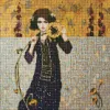 Diamentowa Mozaika - Dziewczyna ze słonecznikiem ©tolstukhin artem