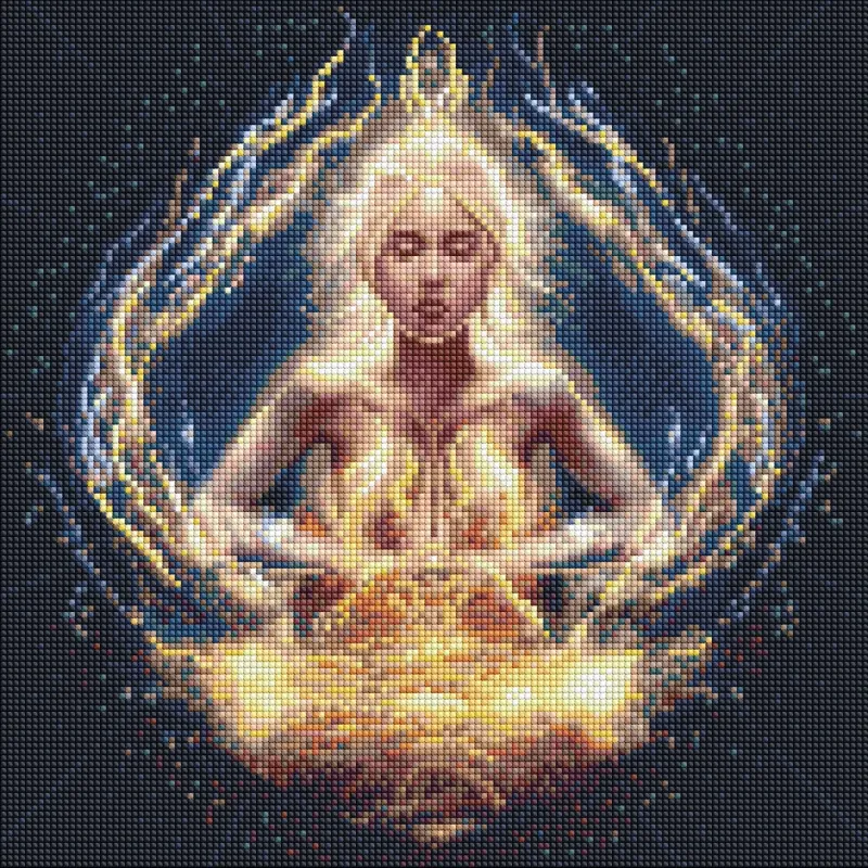 Diamentowa Mozaika bez ramy - Kierowanie żywiołami z holograficznymi kryształkami (AB) ©Niki Agrua
