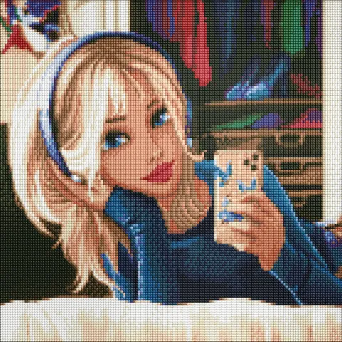 Diamentowa Mozaika bez ramy - Ulubione selfie ©raretempter