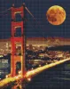 Diamentowa Mozaika - Golden Gate z holograficznymi kryształkami (AB)