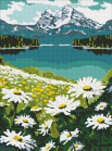 Diamentowa Mozaika - Kwitnące stokrotki ©art_selena_ua