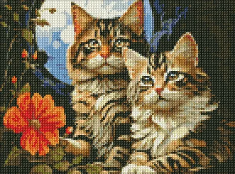 Diamentowa Mozaika - Magiczne kocięta ©art_selena_ua