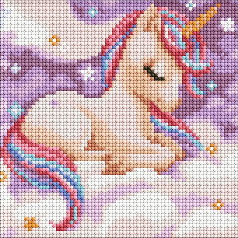 Diamentowa Mozaika bez ramy - Magiczny sen z holograficznymi kryształkami (AB) ©tanya_bonya