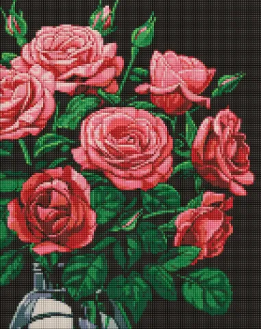 Diamentowa Mozaika - Luksusowe róże z holograficznymi kryształkami (AB) ©art_selena_ua