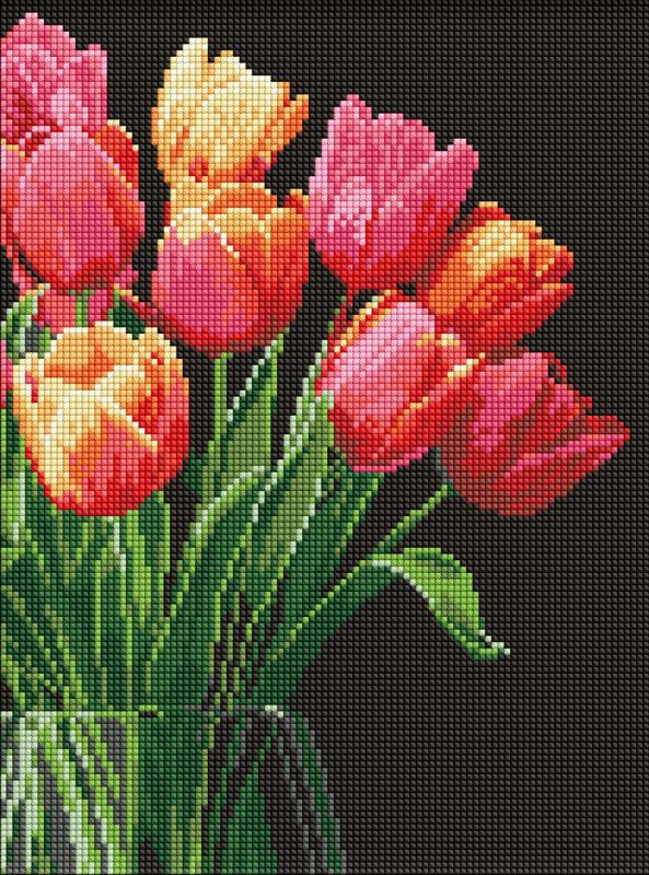 Diamentowa Mozaika - Zapach tulipanów ©art_selena_ua