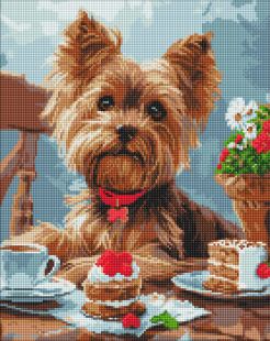 Diamentowa Mozaika - Podwieczorek z yorkiem ©art_selena_ua