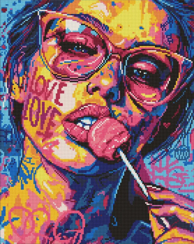 Diamentowa Mozaika - Dziewczyna z cukierkiem ©art_selena_ua