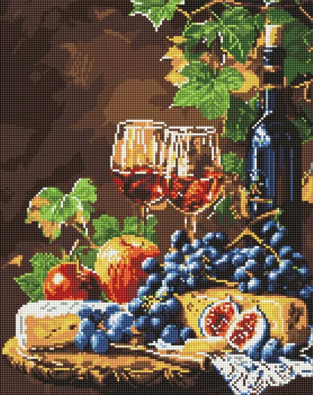 Diamentowa Mozaika - Ulubione wino ©art_selena_ua