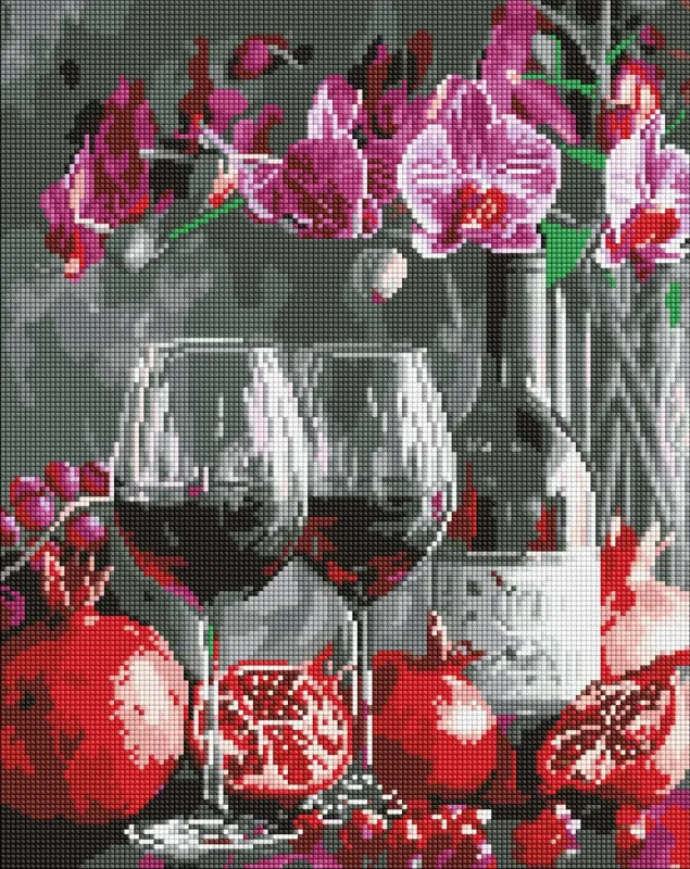 Diamentowa Mozaika - Kwitenie orchidei ©art_selena_ua
