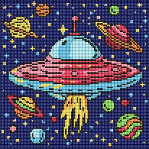 Diamentowa Mozaika - Kosmiczna podróż ©art_selena_ua