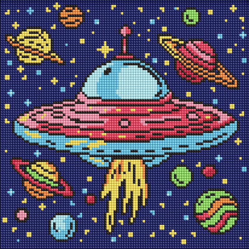 Diamentowa Mozaika - Kosmiczna podróż ©art_selena_ua