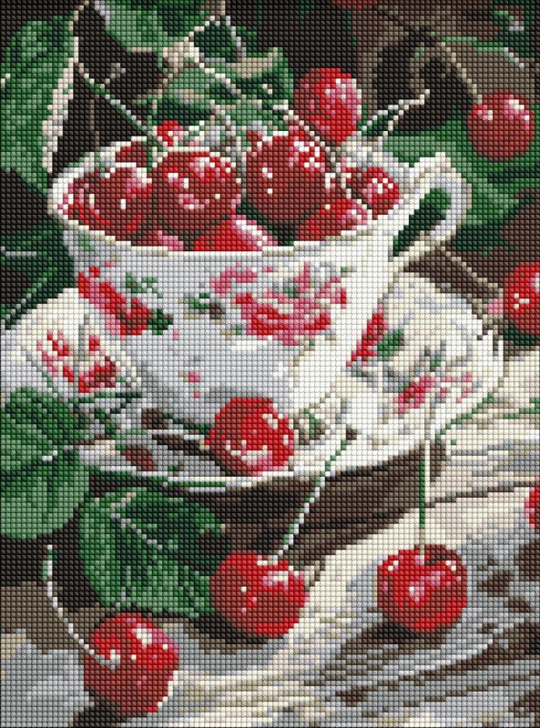 Diamentowa Mozaika - Wiśniowa rozkosz ©art_selena_ua