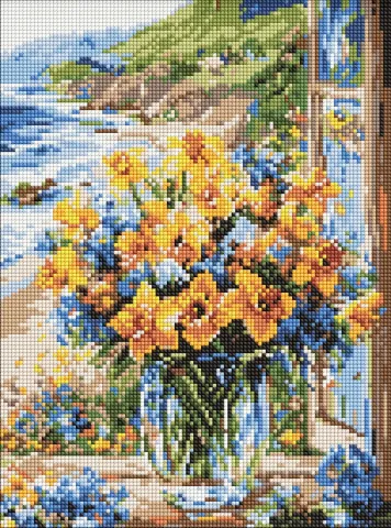 Diamentowa Mozaika - Kwiatowe wybrzeże ©art_selena_ua