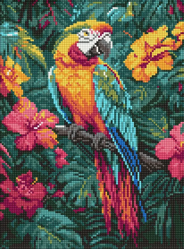 Diamentowa Mozaika - Tropikalny ptak ©art_selena_ua
