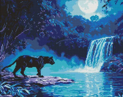Diamentowa Mozaika - Nocny drapieżnik ©art_selena_ua