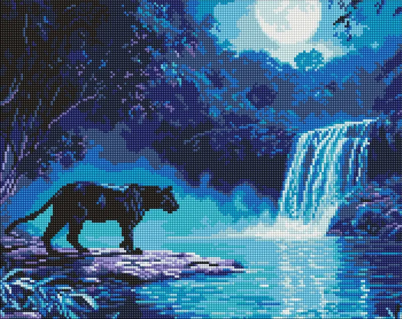 Diamentowa Mozaika - Nocny drapieżnik ©art_selena_ua