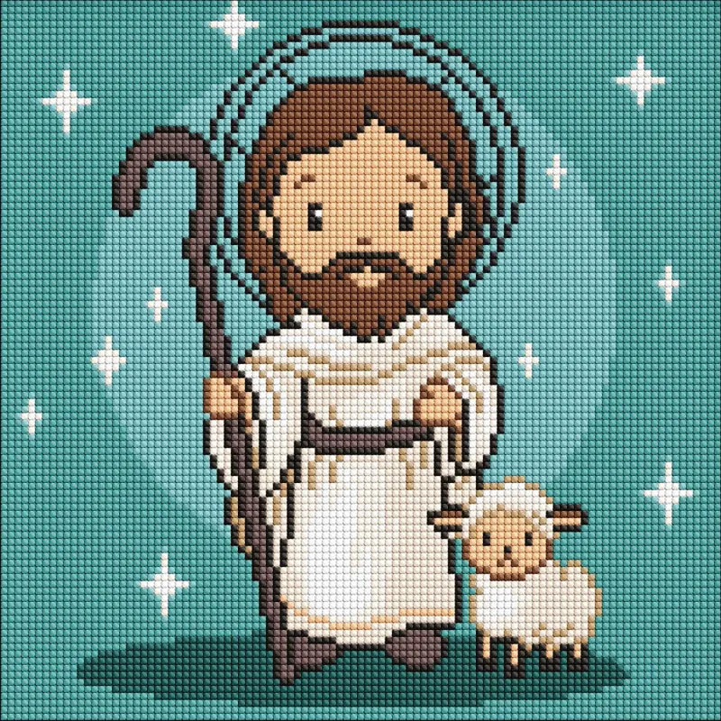 Diamentowa Mozaika - Ukochany Jezus ©art_selena_ua